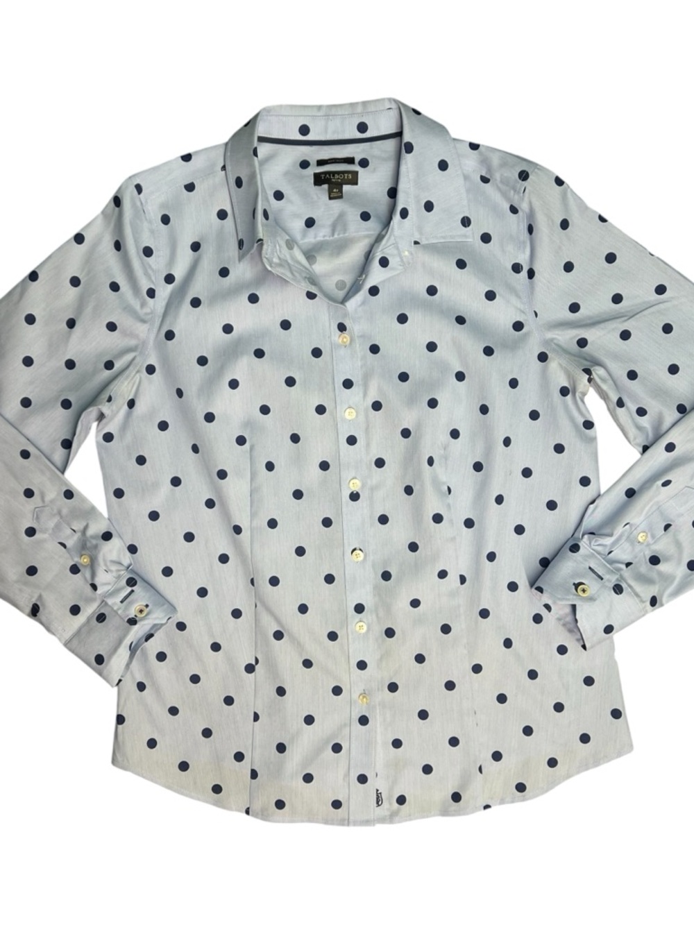 Polka Dot Button-Up Shirt